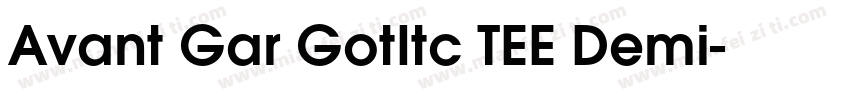 Avant Gar GotItc TEE Demi字体转换